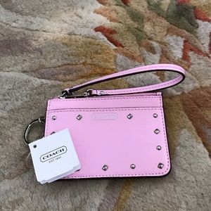 NWT PINK COACH POCKET WALLET